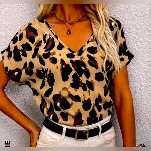 Leopard Print Top